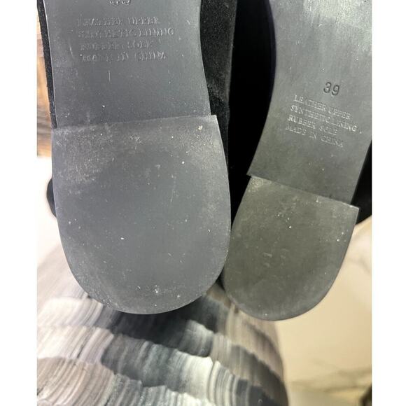 Silent D WINGLET Suede Flat Boots in Black - Picture 9 of 12